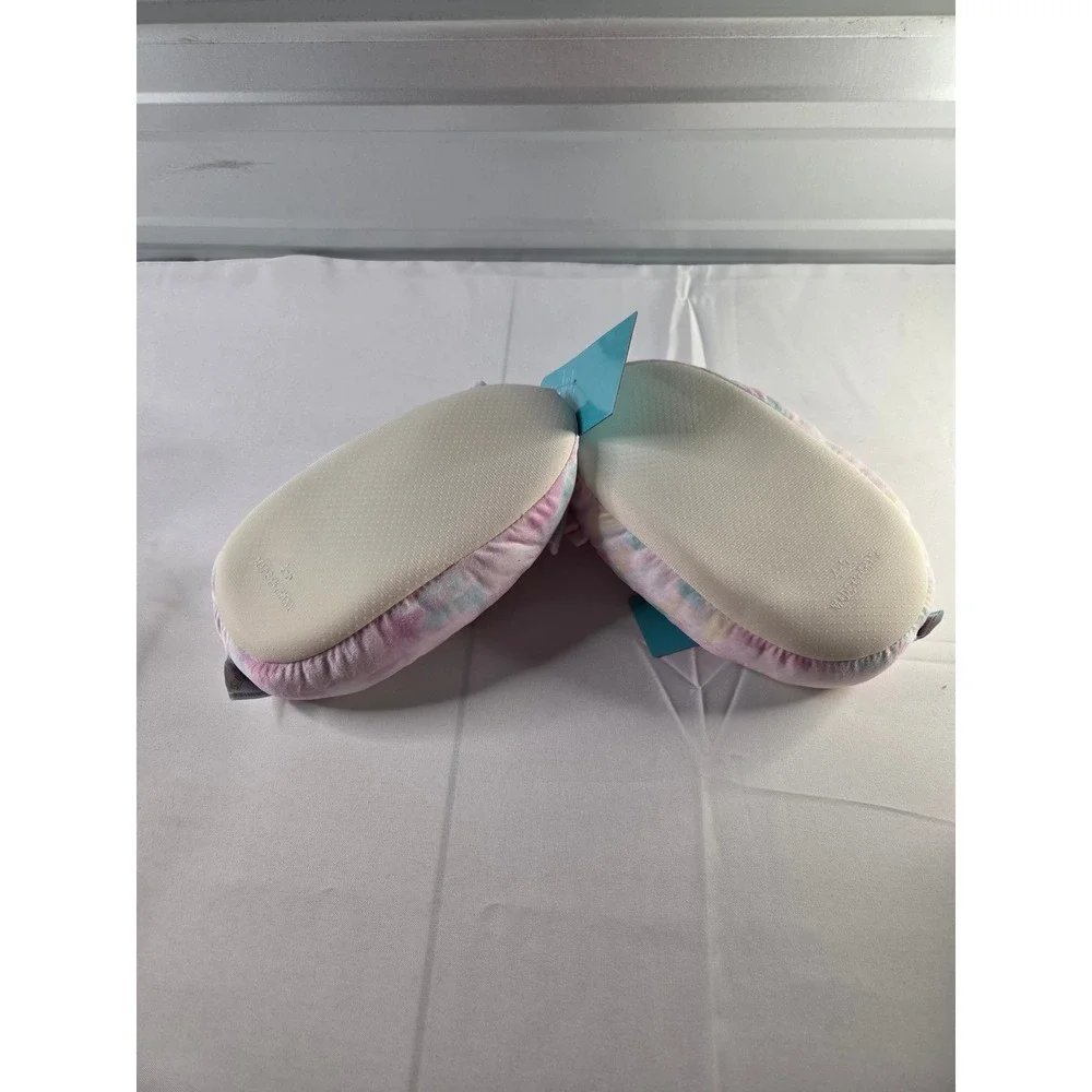 NWT Bundle Squishmallows Kids Slippers Size 4-5 Plush Rainbow & Whale